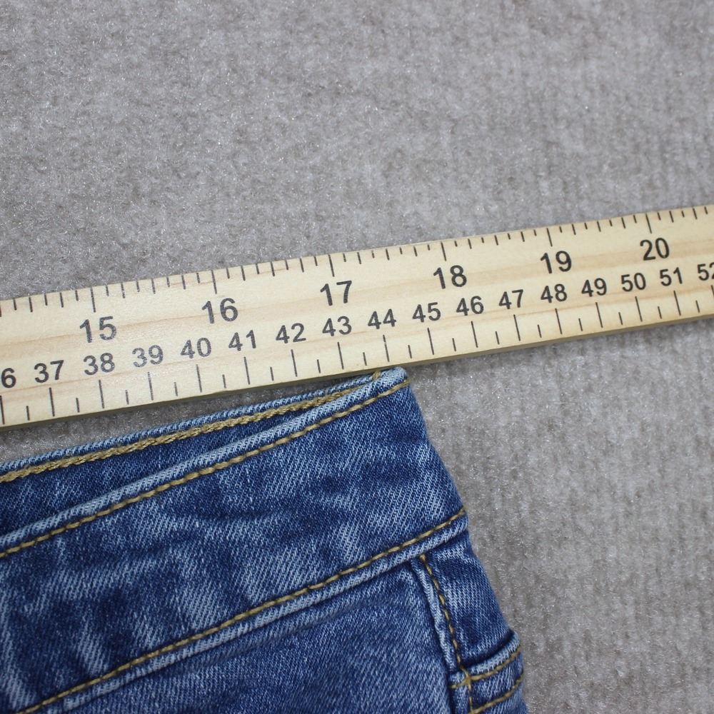 Universal‎ Thread High Rise Kick Boot Crop Patchwork Jeans Blue 14/32R - Picture 4 of 7